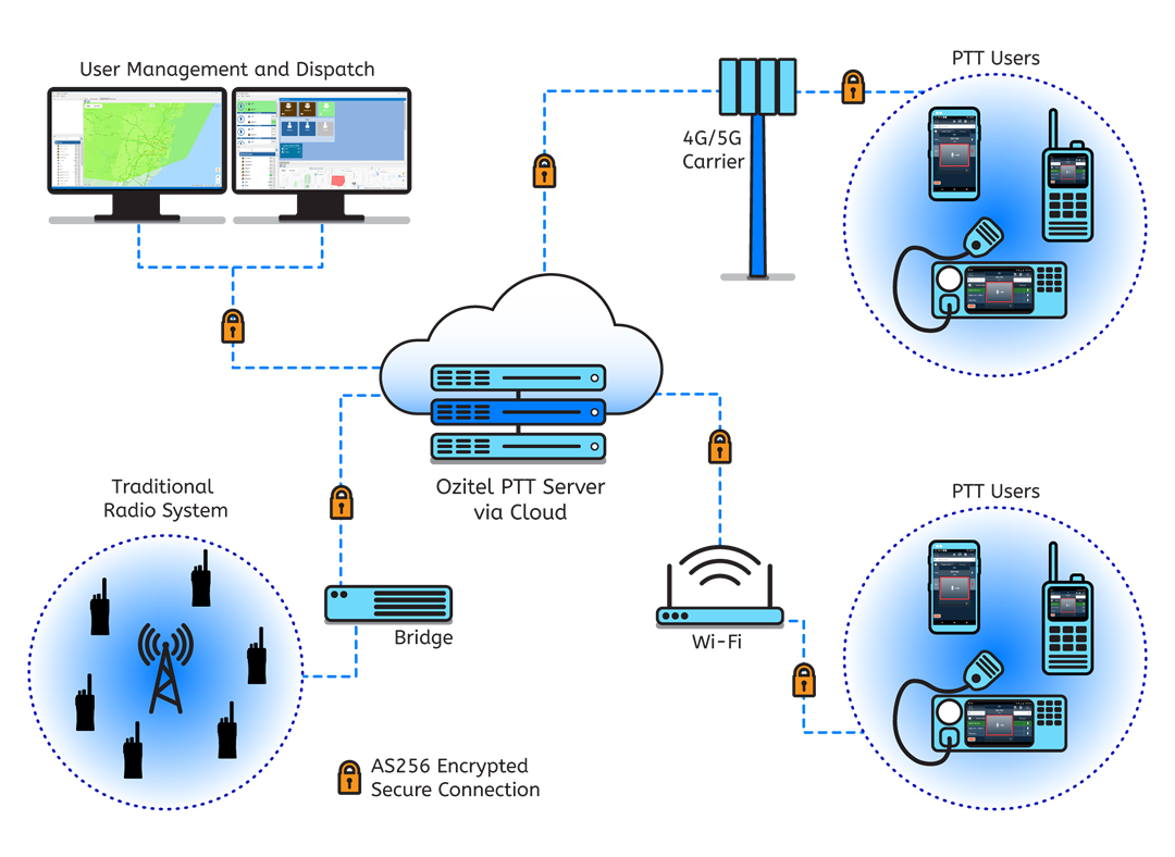 Ozitel Networks Diagram